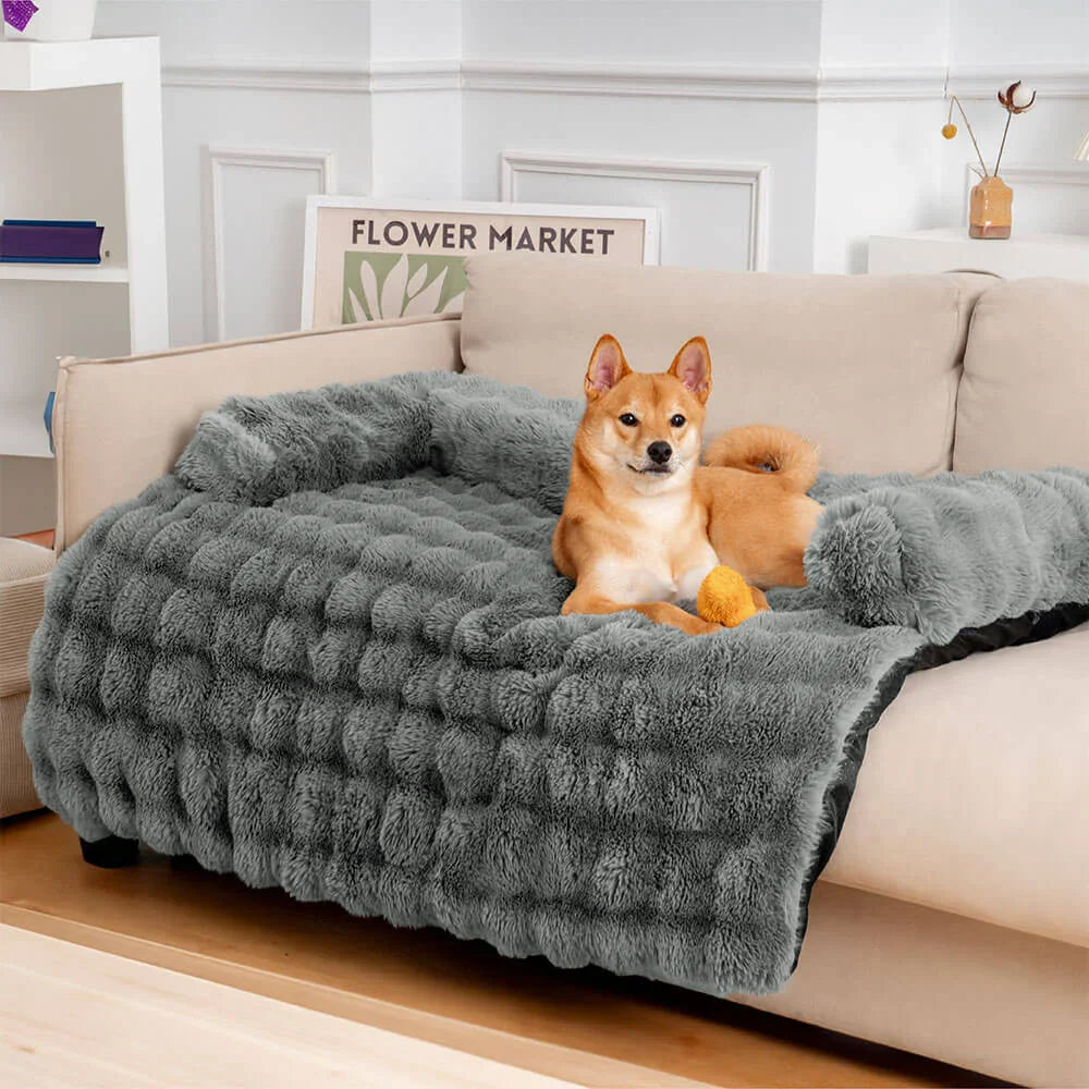 Fluffy Fuzzy Calming Dog Bed Sofa Protector Pet Mat